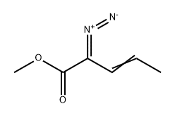 3-Pentenoic acid, 2-diazo-, methyl ester 结构式