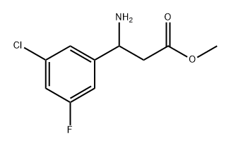 Benzenepropanoic acid, β-amino-3-chloro-5-fluoro-, methyl ester 结构式