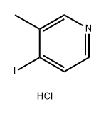 4-碘-3-甲基吡啶(盐酸盐) 结构式