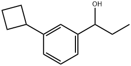 3-Cyclobutyl-α-ethylbenzenemethanol 结构式