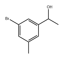 1-(3-溴-5-甲基苯基)乙醇-1-醇 结构式