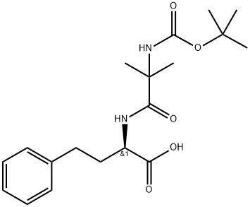 Butanoic acid, N-[(1,1-dimethylethoxy)carbonyl]-2-methylalanyl-4-phenyl-D-2-amino- (9CI) 结构式