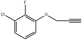 1-chloro-2-fluoro-3-(prop-2-yn-1-yloxy)benzene 结构式