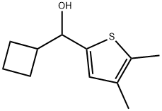 α-Cyclobutyl-4,5-dimethyl-2-thiophenemethanol 结构式