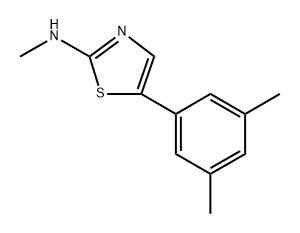 5-(3,5-Dimethylphenyl)-N-methylthiazol-2-amine 结构式