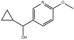 3-Pyridinemethanol, α-cyclopropyl-6-methoxy- 结构式