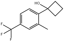 1-(2-methyl-4-(trifluoromethyl)phenyl)cyclobutanol 结构式