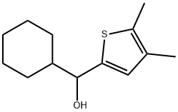 α-Cyclohexyl-4,5-dimethyl-2-thiophenemethanol 结构式