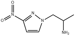 1-(3-nitro-1H-pyrazol-1-yl)propan-2-amine 结构式