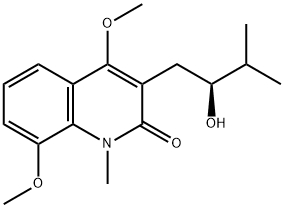 (-)-Lunacridine 结构式