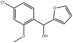 (4-chloro-2-methoxyphenyl)(furan-2-yl)methanol 结构式