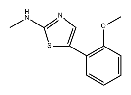 5-(2-Methoxyphenyl)-N-methylthiazol-2-amine 结构式