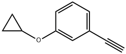 1-环丙氧基-3-乙炔基苯 结构式