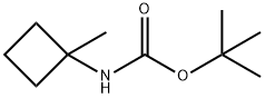 1,1-Dimethylethyl N-(1-methylcyclobutyl)carbamate 结构式