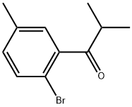 1-(2-Bromo-5-methylphenyl)-2-methyl-1-propanone 结构式