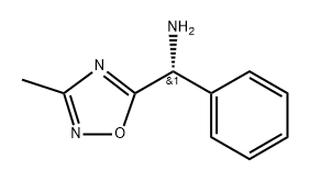 (R)-(3-methyl-1,2,4-oxadiazol-5-yl)(phenyl)methanamine 结构式
