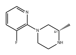 (3S)-1-(3-fluoropyridin-2-yl)-3-methylpiperazine 结构式