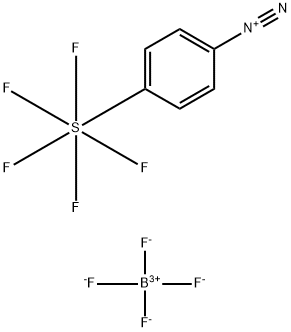 4-(五氟硫烷基)苯基重氮鎓四氟硼酸盐 结构式