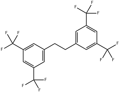 1,2-Bis(3,5-bis(trifluoromethyl)phenyl)ethane 结构式