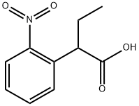 Benzeneacetic acid, α-ethyl-2-nitro- 结构式