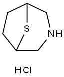 8-硫杂-3-氮杂双环[3.2.1]辛烷盐酸盐 结构式