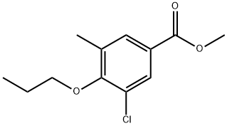 Methyl 3-chloro-5-methyl-4-propoxybenzoate 结构式