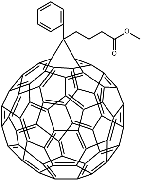 2ALPHA-苯基-1,2(2ALPHA)-高[5,6]富勒烯-C60-LH-2ALPHA-丁酸甲酯 结构式