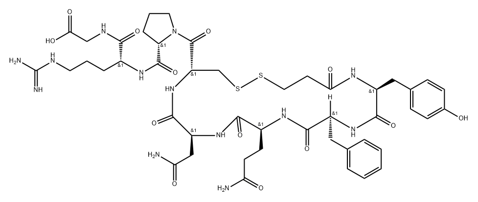 去氨加压素EP杂质C(9-甘氨酸) 结构式