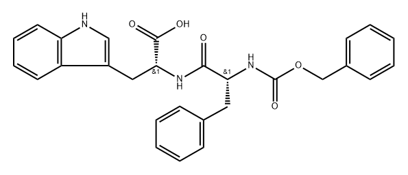 Cbz-D-phenylalanyl-D-tryptophan 结构式