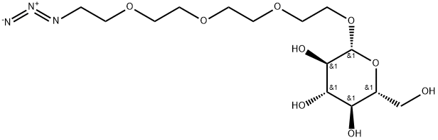 叠氮-四聚乙二醇-Β-D-葡萄糖 结构式