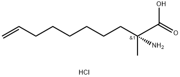 (R)-2-amino-2-methyldec-9-enoic acid HCl 结构式