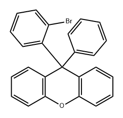 9-(2-溴苯基)-9-苯基-9H-氧杂蒽 结构式