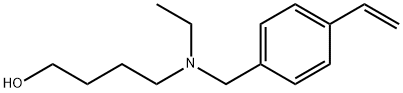 4-[[(4-乙烯基苯基)甲基]乙基氨基]-1-丁醇 结构式
