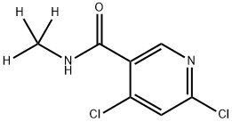 4,6-二氯-N-(甲基-D3)烟酰胺 结构式