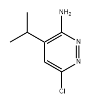 6-氯-4-异丙基哒嗪-3-胺 结构式