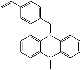 5-[(4-乙烯基苯基)甲基]-5,10-二氢-10-甲基吩嗪 结构式