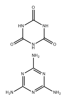 1,3,5-triazine-2,4,6(1H,3H,5H)-trione, compound with 1,3,5-triazine-2,4,6-triamine 结构式