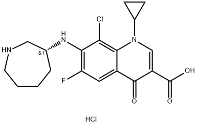 贝西沙星杂质F盐酸盐 结构式