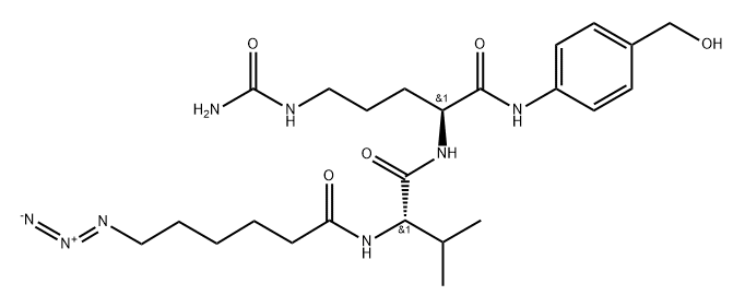6-叠氮己酰-VAL-CIT-PAB 结构式
