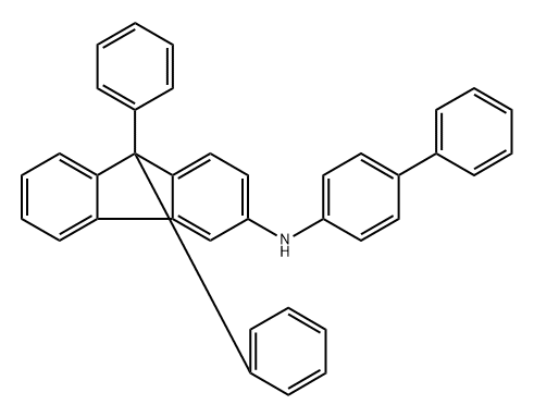 N-([1,1'-联苯]-4-基)-9,9-二苯基-9H-芴-3-胺 结构式