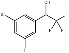 1-(3-溴-5-氟苯基)-2,2,2-三氟乙烷-1-醇 结构式