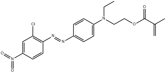 聚(分散红13甲基丙烯酸酯) 结构式