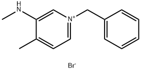 1-苄基-4-甲基-3-(甲基氨基)吡啶-1-溴化物 结构式