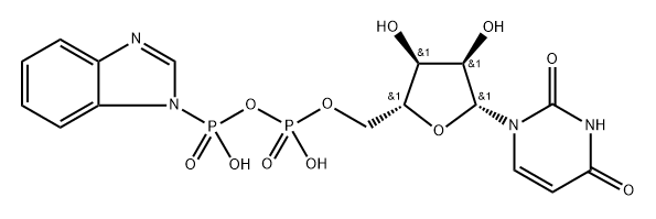 (P1-(尿苷-5')-P2-(1H-苯并咪唑-1-基)-二磷酸酰胺) 结构式