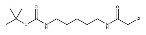 tert-butyl (5-(2-chloroacetamido)pentyl)carbamate 结构式