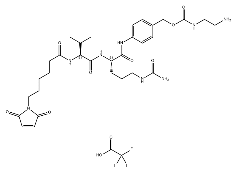 化合物 MC-VC-PAB-NH2 TFA 结构式