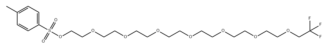 1,1,1-三氟乙基-八聚乙二醇-对甲苯磺酸酯 结构式