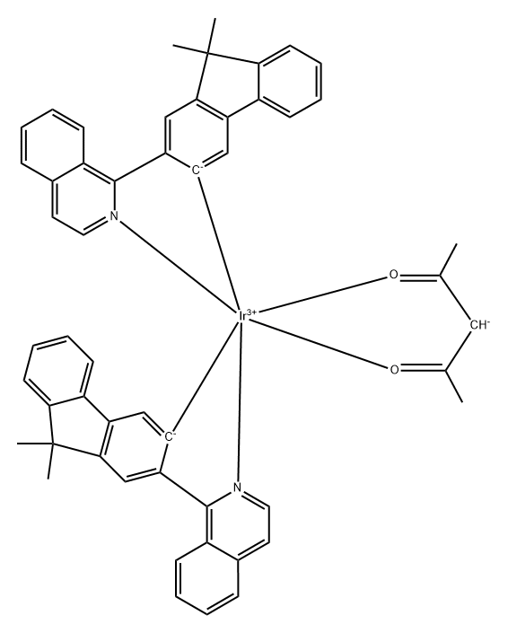 IR(FLIQ)2(ACAC) 结构式