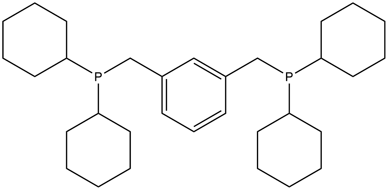 1,3-bis(dicyclohexylphosphinomethyl)benzene 结构式