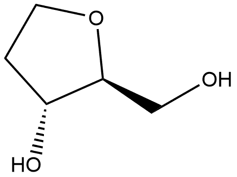 1,2-二脱氧-L-核糖 结构式